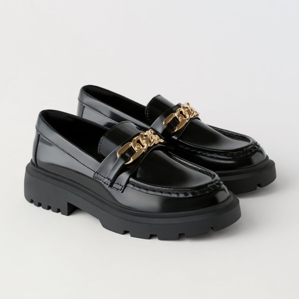 COPY - Black Zara Platform Loafers